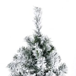 HOMCOM Prelit Artificial Christmas Tree Holiday Decoration with Snow Flocked Branches, Warm White LED Lights, Auto Open, Green -Northlight Christmas Store GUEST 130f782c 40ed 4451 8269 c85a91f7c34c