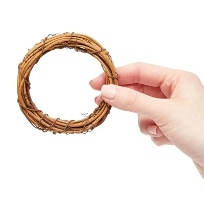 Juvale 12 Pack Small Grapevine Wreaths for Crafts, DIY Wedding Decorations, Christmas Ornaments, Holiday Decor, 4 in 4 Juvale 12 Pack Small Grapevine Wreaths for Crafts, DIY Wedding Decorations, Christmas Ornaments, Holiday Decor, 4 in - Image 2