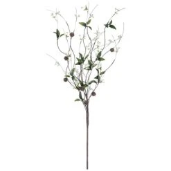 Sullivans Artificial Berry and Pinecone Glitter Branch 42"H Green