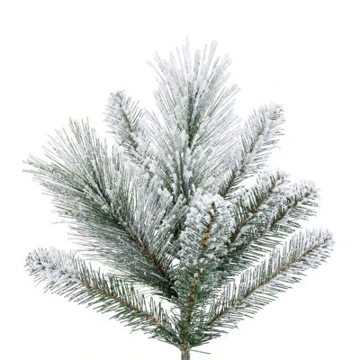 Vickerman Artificial Flocked Jackson Pine Christmas Tree 3 Vickerman Artificial Flocked Jackson Pine Christmas Tree