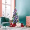 Tangkula Pre-lit Snow Flocked Christmas Pine Tree, Hinged Artificial Xmas Tree W/ Remote-controlled Multi-Color Lights -Northlight Christmas Store GUEST 14211c38 6683 4b2f 8d31 237073b7ef7b