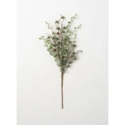 Sullivans Iced Pinecone Artificial Stem 30"H Green