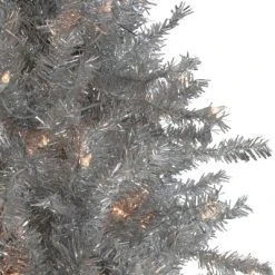 Northlight 7.5' Pre-Lit Silver Tinsel Pine Slim Artificial Christmas Tree - Clear Lights 7 Northlight 7.5' Pre-Lit Silver Tinsel Pine Slim Artificial Christmas Tree - Clear Lights -Northlight Christmas Store GUEST 1462bc6e 2346 403b 9bbf d311af60fdf1