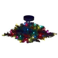 Nearly Natural 16-in Flocked Artificial Christmas Pine Candelabrum with 35 Multicolored Lights and Pine Cones -Northlight Christmas Store GUEST 14d004c0 c3bb 434a 829d 12cae2805141