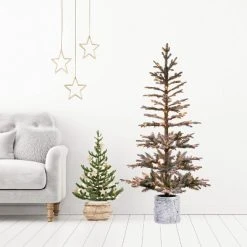 Haute Decor 5ft Pre-Lit LED Flocked Timberland Fir Artificial Christmas Tree - Haute Décor -Northlight Christmas Store GUEST 14eaf113 fb03 4e23 800f d22e64387391