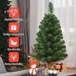 Costway 3Ft Artificial PVC Christmas Tree Tabletop Season Decoration -Northlight Christmas Store GUEST 15c6eedc 5483 46a2 a41a fed8b5357b7b