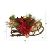 Nearly Natural 18-in Christmas Sleigh with Poinsettia, Berries and Pinecone Artificial Arrangement with Ornaments 1 Nearly Natural 18-in Christmas Sleigh with Poinsettia, Berries and Pinecone Artificial Arrangement with Ornaments -Northlight Christmas Store GUEST 169e4c6c ad0d 4039 974b 49c2820cd23d