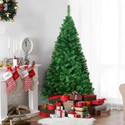 Costway 5Ft/6Ft/7Ft/8Ft Artificial PVC Christmas Tree W/Stand Holiday Season Indoor Outdoor Green -Northlight Christmas Store GUEST 16c9f931 0f34 4227 95d5 f72819fc5dfc