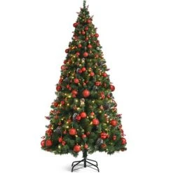 Tangkula Pre-lit Artificial Christmas Tree Includes LED Lights & Branch Tips -Northlight Christmas Store GUEST 17452803 2e11 4b1a a6c1 6dcf5184d421
