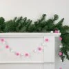 Northlight 9' Pink and White Plush Snowball Christmas Garland -Northlight Christmas Store GUEST 17c48283 b128 4d23 b31a 9147a4a1096f