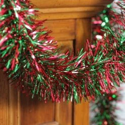 Northlight 50' x 4" Unlit Shiny Green/Red Tinsel Christmas Garland -Northlight Christmas Store GUEST 181fd9bc 21c0 45f0 84b0 cd578a2e06e7