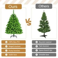 Tangkula Artificial Pre-Lit Christmas Tree, Green Flocked Christmas Hinged Tree w/ Branch Tips & Warm LED lights 18 Tangkula Artificial Pre-Lit Christmas Tree, Green Flocked Christmas Hinged Tree w/ Branch Tips & Warm LED lights -Northlight Christmas Store GUEST 1abc6086 b69e 49ff 8133 4b23d1121d03