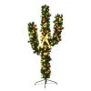 Tangkula 5'Artificial Cactus Christmas Tree Pre-Lit Optical Fiber w/ LED Lights & Ball Ornaments -Northlight Christmas Store GUEST 1af7612a 3461 45f9 af39 8543563037ad
