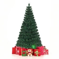 Costway 5'/6'/7'Pre-Lit Fiber Optic Christmas Tree 180/230/280 Lights Top Star -Northlight Christmas Store GUEST 1b1876e9 3191 4218 93bb 7486875b7dc6