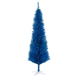 HOMCOM 70.75" Artificial Pencil Christmas Tree, Slim Xmas Tree with 390 Realistic Branch Tips and Plastic Stand -Northlight Christmas Store GUEST 1b5f5b8e bb95 43ed ada3 78102d26a47c