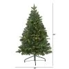 4ft Nearly Natural Pre-Lit LED Grand Teton Spruce Flat Back Artificial Christmas Tree Clear Lights