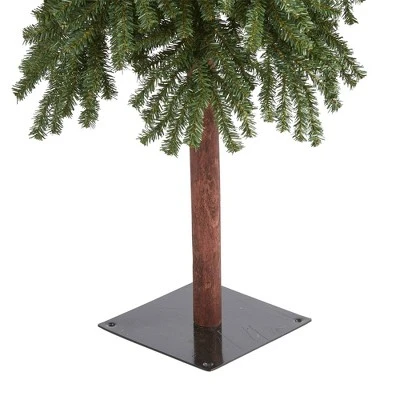 7ft Nearly Natural Unlit Slim Grand Alpine Artificial Christmas Tree 5 7ft Nearly Natural Unlit Slim Grand Alpine Artificial Christmas Tree - Image 3
