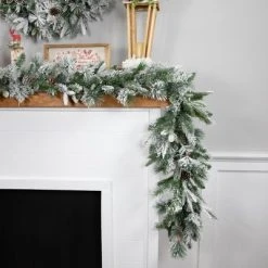 Northlight 9' x 14" Flocked Rosemary Emerald Angel Pine Artificial Christmas Garland - Unlit -Northlight Christmas Store GUEST 1bd0b119 d7d4 4ba5 b859 549c6816b0db