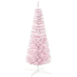 HOMCOM 59" Snow Flocked Artificial Pencil Christmas Tree, Slim Xmas Tree with Realistic Branches and Plastic Base Stand for Indoor Decoration 16 HOMCOM 59" Snow Flocked Artificial Pencil Christmas Tree, Slim Xmas Tree with Realistic Branches and Plastic Base Stand for Indoor Decoration -Northlight Christmas Store GUEST 1bd925e6 98cc 4572 a5bd e208b91ff15c