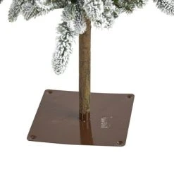 5.5ft Nearly Natural Pre-Lit LED Flocked Washington Alpine Artificial Christmas Tree Warm White Lights -Northlight Christmas Store GUEST 1c2b5306 774c 47ff 831e 9cfc31dba393