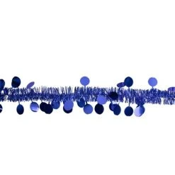 Northlight 50' x 1.5" Lavish Blue Tinsel Christmas Garland with Polka Dots - Unlit -Northlight Christmas Store GUEST 1d1e9863 f405 4a18 8cc7 75dc359a48f8