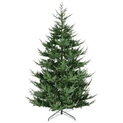 HOMCOM 9 Foot Artificial Christmas Tree, Pine Hinged Xmas Tree with Realistic Branches, Steel Base, Auto Open, Green -Northlight Christmas Store GUEST 1d720ecc cc1c 4b63 bb1b f1827ba01801