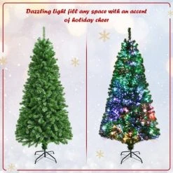 Costway 5ft Pre-lit Fiber Optic PVC Artificial Christmas Tree w/ 449 Branch Tips 16 Costway 5ft Pre-lit Fiber Optic PVC Artificial Christmas Tree w/ 449 Branch Tips -Northlight Christmas Store GUEST 1dd2586a 319a 4c26 8892 f602f2db9004
