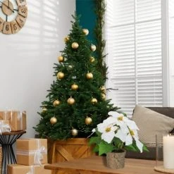 Northlight 11.75" LED Artificial White Poinsettia Potted Plant - Clear Lights 7 Northlight 11.75" LED Artificial White Poinsettia Potted Plant - Clear Lights -Northlight Christmas Store GUEST 1eda1319 6b8b 4e85 a102 bc2d12c34a36