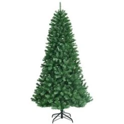 Tangkula Pre-lit Christmas Tree, Artificial Hinged Xmas Tree w/ Remote-controlled Color-changing LED Lights & PVC Tips -Northlight Christmas Store GUEST 1f0d43a1 3fa1 435b 81e9 13e76485508f