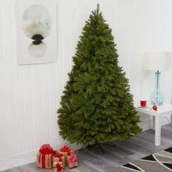6ft Nearly Natural Pre-Lit LED Cambridge Spruce Flat Back Artificial Christmas Tree Warm White Lights -Northlight Christmas Store GUEST 1f443e45 e7a2 412d 9d4f 7bf62a2375b3