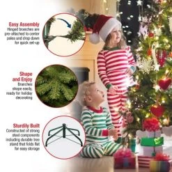 National Tree Company 12 ft Pre-Lit Artificial Giant Medium Christmas Tree, Green, Tiffany Fir, White Lights, Includes Stand -Northlight Christmas Store GUEST 1f8f96f0 79b5 4fcf 8a44 e23a9c57e912