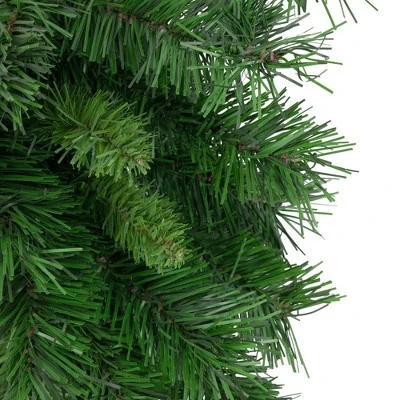 Northlight 22" Unlit Mixed Green Pine Artificial Christmas Teardrop Swag 4 Northlight 22" Unlit Mixed Green Pine Artificial Christmas Teardrop Swag - Image 2