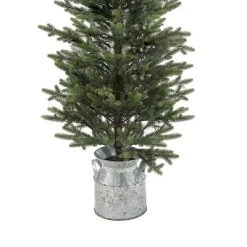 LuxenHome 4ft Pre-Lit LED Artificial Fir Christmas Tree with Silver Metal Pot -Northlight Christmas Store GUEST 1fb482cb 6fe5 470a 88b7 dfc7dd138645