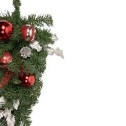 Northlight 24" Unlit Red/Silver Cedar and Pine Cone Artificial Christmas Teardrop Swag -Northlight Christmas Store GUEST 1fc062e5 58bd 4cbf 9e6d d0574537c6aa