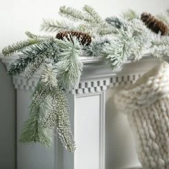 6'L Sullivans Snowy Pinecone Garland, Green Christmas Garland -Northlight Christmas Store GUEST 20380f09 9a71 46bc 8da4 e6c012041075