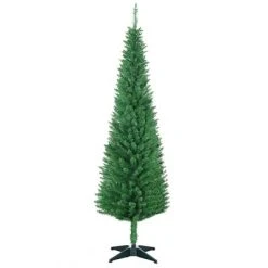 HOMCOM 70.75" Artificial Pencil Christmas Tree, Slim Xmas Tree with 390 Realistic Branch Tips and Plastic Stand -Northlight Christmas Store GUEST 20669db5 4d18 4c5d b78e 7b72b7004a2b