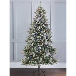 NOMA 7-Foot Pre-Lit Flocked Cypress Artificial Christmas Tree with 988 Tips and 350 Warm White and Multicolor Color-Changing LED Lights with 10 Modes 8 NOMA 7-Foot Pre-Lit Flocked Cypress Artificial Christmas Tree with 988 Tips and 350 Warm White and Multicolor Color-Changing LED Lights with 10 Modes -Northlight Christmas Store GUEST 2181fb2e d375 4ef5 8ef6 ae70b8500df5