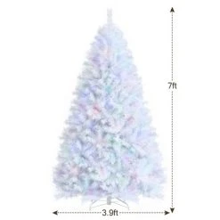Costway 7ft White Iridescent Tinsel Artificial Christmas Tree with 1156 Branch Tips -Northlight Christmas Store GUEST 21d9b614 953b 4dd2 bd81 40408a594730
