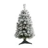 Nearly Natural 3' Flocked White River Mountain Pine Artificial Christmas Tree with Pinecones -Northlight Christmas Store GUEST 2274293e d369 4e9c 9f49 2b0cad3d968c