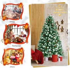 Tangkula Lifelike Christmas Pine Tree, Artificial Hinged Xmas Tree W/ Pine Needles & PVC Tips -Northlight Christmas Store GUEST 23bc97e6 793e 49f7 bef1 4a2adf577348