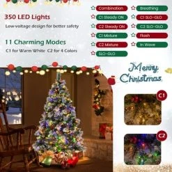 Costway 6 FT Pre-Lit Artificial Christmas Tree Hinged with Pine Needles 350 LED Lights -Northlight Christmas Store GUEST 270b06ea 6492 4b26 9068 e42a09d17f79