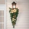Northlight 34" Unlit Gold Poinsettia and Pinecone Artificial Christmas Teardrop Swag -Northlight Christmas Store GUEST 277a0128 45bd 4fc6 a63d 9a94db17c2eb