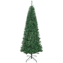 HOMCOM 7' Tall Unlit Slim Fir Artificial Christmas Tree with Realistic Branches, and 865 Tips, Green -Northlight Christmas Store GUEST 27c21c72 c7ac 4e9d bb75 daccfd3d928a