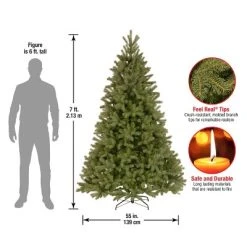 National Tree Company 7 ft 'Feel Real' Artificial Full Downswept Christmas Tree, Green, Douglas Fir, Includes Stand -Northlight Christmas Store GUEST 27d4e5bb 1031 46de be38 2e0c1ab5d330