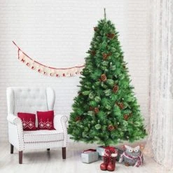 Tangkula 7ft Pre-Decorated Holiday Christmas Tree Unlit Artificial Pine Tree w/ Red Berries 17 Tangkula 7ft Pre-Decorated Holiday Christmas Tree Unlit Artificial Pine Tree w/ Red Berries -Northlight Christmas Store GUEST 28505a65 200e 48fa 9abb e93318eb6f2f