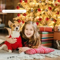 Tangkula Snow Flocked Christmas Tree, Pre-lit Artificial Xmas Tree w/ LED Lights & PE & PVC Branch Tips -Northlight Christmas Store GUEST 289f23c8 6cdc 42ba a36e 1b52caa41eba