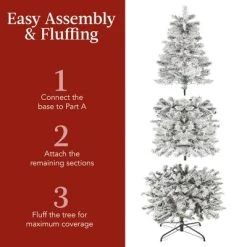 Best Choice Products 6ft Pre-Lit Artificial Snow Flocked Pencil Christmas Tree Decoration w/ 250 Multicolor Lights 12 Best Choice Products 6ft Pre-Lit Artificial Snow Flocked Pencil Christmas Tree Decoration w/ 250 Multicolor Lights -Northlight Christmas Store GUEST 28b4bb36 e1c5 4520 8194 0055dfa007f5