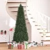 HOMCOM 8 Foot Pine Artificial Christmas Tree, Slim Pencil Xmas Tree with 952 Realistic Branches, Steel Base, Auto Open, Green -Northlight Christmas Store GUEST 29a6f2dc cc39 4104 bba5 15e75bf784a1