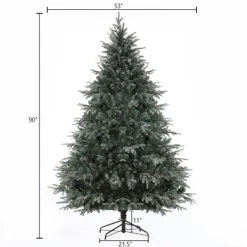 LuxenHome 7.5ft Pre-Lit LED Artificial Full Fir Christmas Tree -Northlight Christmas Store GUEST 2a45060f f6b4 4d4f b469 18675af13791