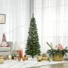 HOMCOM 5' Tall Pre-Lit Slim Noble Fir Artificial Christmas Tree with Realistic Branches, 110 Warm White LED Lights and 294 Tips, Green -Northlight Christmas Store GUEST 2a65c540 e3bb 4262 944e fedd17f67781